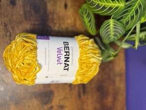Bernat Velvet Yarn, 10.5oz 300g, Polyester Bulky Yarn - Golden Moss